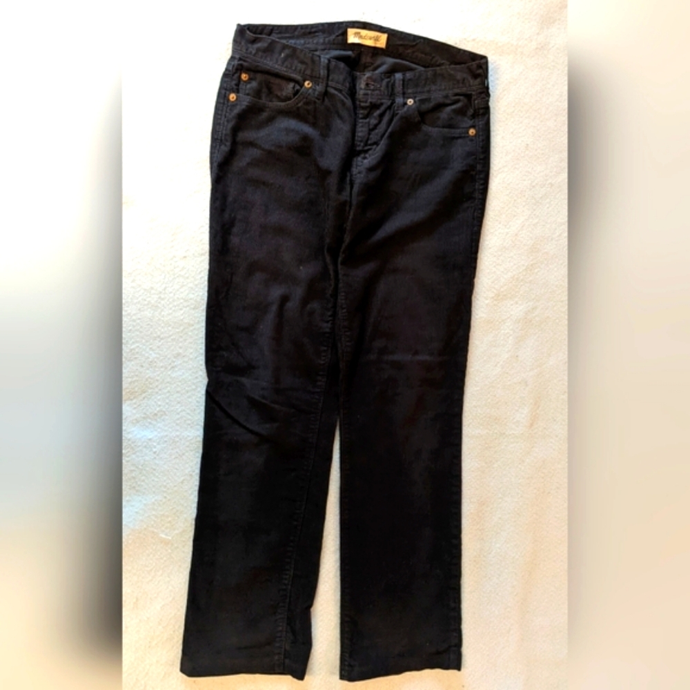 Madewell Black Corduroy Trousers